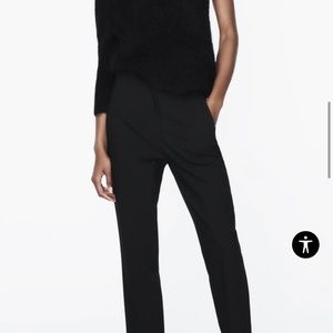 Zara Black High Waisted Pants